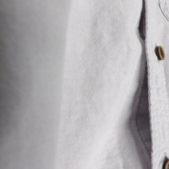 GH Bass & Co Gray‎ Linen Cotton Button up |  Men's Large - Picture 5 of 9